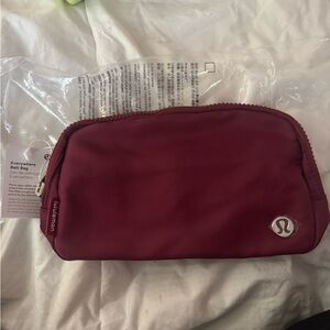 Lululemon Burgundy Belt Bag